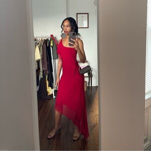 Vintage Cache Asymmetrical Silk Dress SOLD